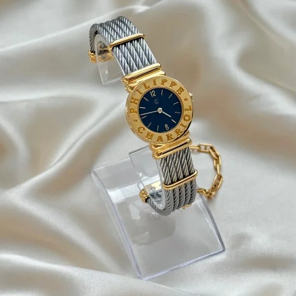 AUTHENTIC VINTAGE PHILIPPE CHARRIOL TWO-TONED WATCH - Picture 2 of 10